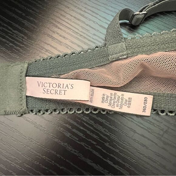 ✨ Victoria’s Secret Green Lace Lined Demi Dream Angels Bra 36D - Picture 7 of 8